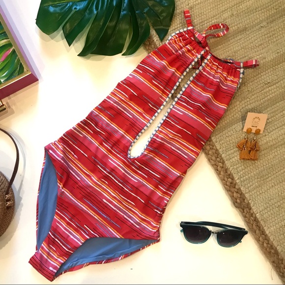 Dolce Vita One Piece Swimsuit Deep Plunge - Picture 2 of 8